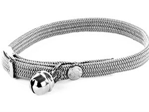Martin halsband kat elastisch nylon grijs