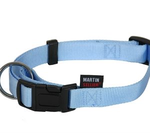 Martin halsband basic nylon blauw