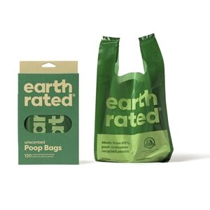 Earth rated poepzakjes met handvaten geurloos gerecycled