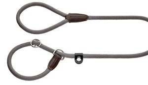 Hunter retrieverlijn met stop freestyle grijs