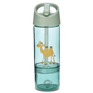 Carl Oscar 2‑in‑1 drinkfles kameel – 300 ml + 150 ml snackbakje