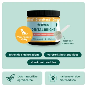Dental Bright GroteHond⁺ 🌿 60 schepjes