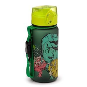 Dinosaurus pop‑top kinderdrinkfles – 350 ml