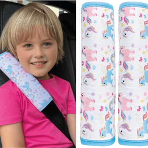 Gordelbeschermer autostoel kind – eenhoorn – 2 stuks