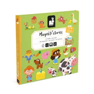 Janod magneti stories magneetboek boerderij- 30 stuks – 3+