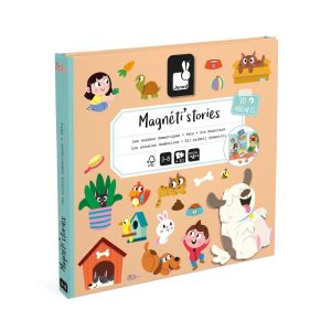 Janod magneti stories magneetboek huisdieren- 30 stuks – 3+
