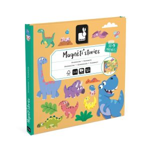 Janod magneti stories magneetboek dinosaurus – 30 stuks – 3+