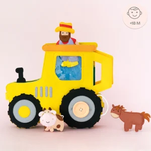 Jolly Designs – travel buddy tractor – quiet book – 18+ mnd