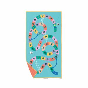 Quut- strandhanddoek slangen & ladders L (180 x 100 cm)