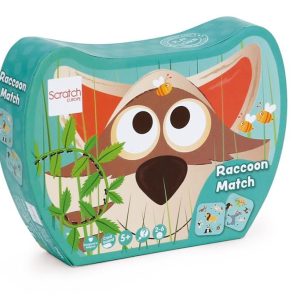 Scratch Europe – Raccoon Match kaartspel – 5+