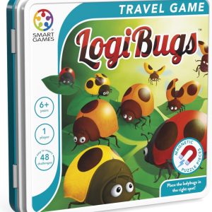 Smart Games – loGiBugs – magnetisch puzzelspel – reisspel- 48 opdrachten – 6+