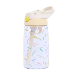 The Cotton Cloud tritan drinkfles met rietje- confetti- 480 ml