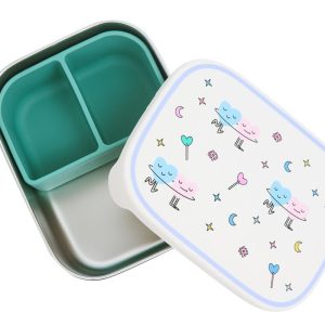 The Cotton Cloud – RVS lunchbox dancing hearts