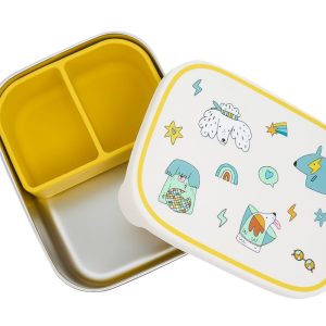 The Cotton Cloud – RVS lunchbox funky dogs