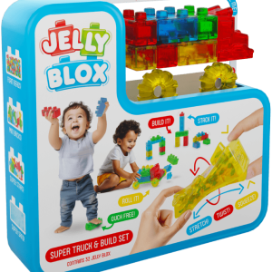 Goliath – jelly blox vroom truck kit – 32 sensorische bouwblokken – 2+