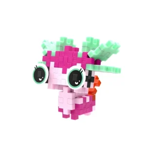 Plus-Plus pet packet axolotl roze – mini zakje – 5+